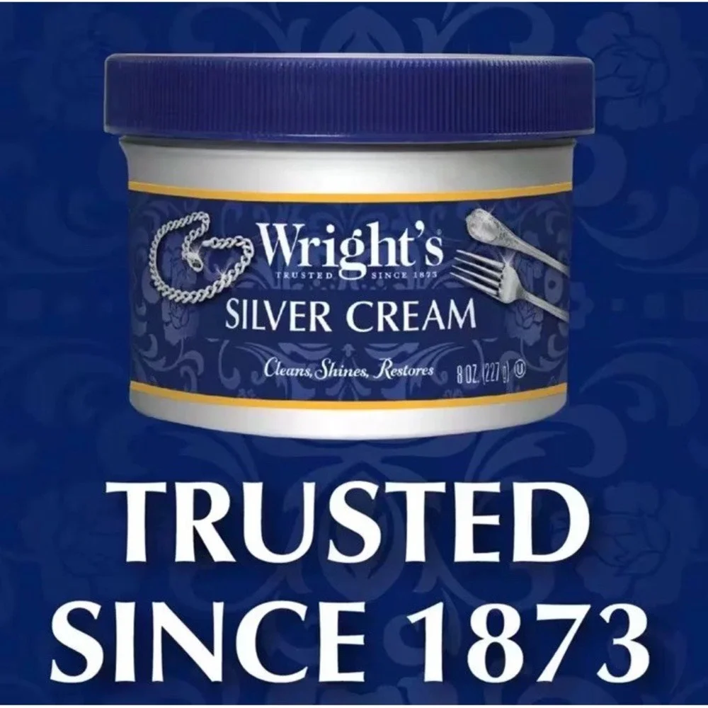 Wright's Silver Cleaner and Polish Cream - 8 Oz 3 PACK